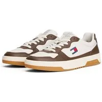 Tommy Jeans (NEW) TJM CUPSOLE LEATHER ESS Sneaker, Freizeitschuh, Halbschuh, Schnürschuh im Basket-Look