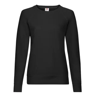 Fruit of the Loom - Pullover für Damen Raglanärmel (Schwarz)