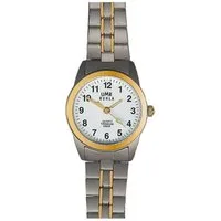 UMR Ruhla Quarzuhr Basic 7170-9 Damen-Titanuhr – 26 mm Bicolor, Quarzwerk, Titanarmband
