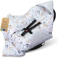 Einschlagdecke Babyschale Baby Decke 90x90 cm - Fußsack Blanket für Kinderwagen, Totsy Baby