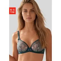 LASCANA Bügel-BH Maria Edle Stickerei-Spitze mit Blumen – auch ideal für große Größen