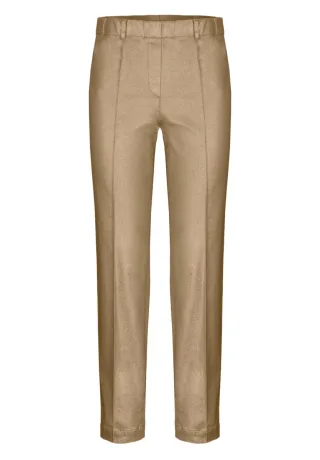 Bianca - Slim Fit Stoffhose in 7/8-Länge braun - Gr. - 40