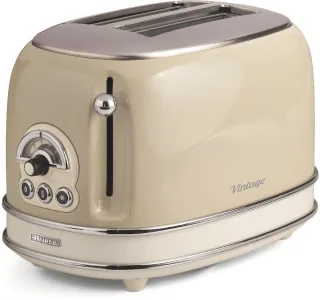 Ariete Toaster "Vintage" 2 kurze Schlitze für 2 Scheiben 815 W creme
