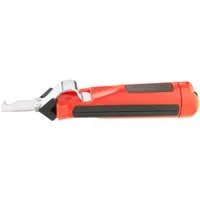 Connex Abisolierzange Abmantelmesser Entmanteler Messer mit Hakenklinge 4 - 28 mm Ø, 1-tlg., Stufenlos regulierbar, Bajonettverschluss