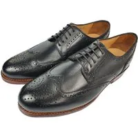 GORDON & BROS G&B-2318-LEVET-Flex Budapester Kalbsleder, Goodyear Welted Rahmengenäht, Flexible Gummisohle