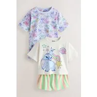 Next Pyjama Schlafanzug im 2er-Pack, Disney Lilo und Stitch (4 tlg)