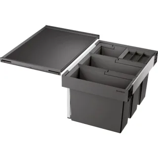 Blanco Abfallsystem 521474 4 Behälter, mit Systemdeckel, 2x 15 l, 2x 6 l, Eimerdeckel 6 l