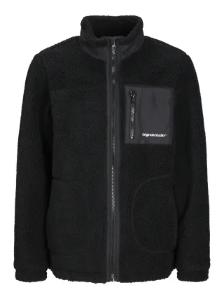 JACK&JONES - JORVESTERBRO TEDDY JACKET AW24 JNR black - Gr. - 152