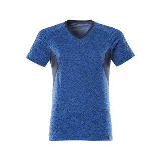 MASCOT Damen T-Shirt Azurblau meliert / Schwarzblau M - 18092-801-91010-MONE