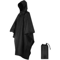 GARRYFIZH Regenmantel 3-in-1 wasserdichter Regenponcho 210T Polyester