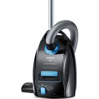 SIEMENS Bodenstaubsauger Q 5.0 extreme silencePower VSQ5X1230, Made in Germany, Hygiene-Filter, 850 W, mit Beutel, hohe Saugkraft, integriertes Zubehör, langes Kabel, leise, schwarz