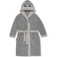 normani Kinderbademantel Kinder Bademantel aus Bio-Baumwolle Malia, Bio-Baumwolle, Kapuze, Bindegürtel, Kinder Bademantel aus weichem und schadtsofffreiem Material