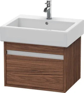 Duravit Ketho Waschtischunterbau wandhängend Nussbaum dunkel Matt 550x440x410 mm - KT668602121 KT668602121