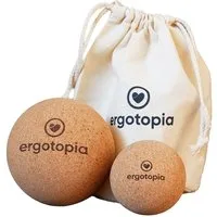 Ergotopia Massageball Faszienball Set aus antibakteriellem & langlebigem Natur-Kork