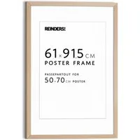 Reinders! Bilderrahmen Bilderrahmen Poster 61x91,5 oder 50x70, für 1 Bilder, Wohnzimmer - Buche - MDF - 64,5x95 cm
