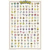 GB eye Poster Pokémon Poster Charaktere Kanto 151, deutsche Version 61 x