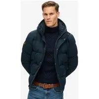 Superdry Steppjacke Everest Hooded Puffer Jacket Loose Fit, aus Baumwolle und Polyester, mit Reißverschluss
