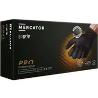 Mercator Einweghandschuhe GoGrip-Pro Nitril Handschuhe mit Diamanttextur (50-St)