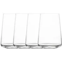 SCHOTT-ZWIESEL Becher Allroundbecher 4-tlg. MioVino mit Moussierpunkt klar, Tritan-Kristallglas
