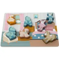 Sterntaler® Steckpuzzle Sterntaler Freunde Holzpuzzle, 7 Puzzleteile