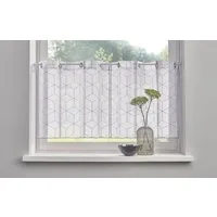 OTTO home Scheibengardine JULIA (1 St), Ösen, transparent, Voile, mit Stickerei