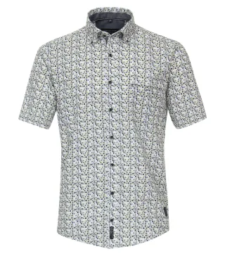 CASAMODA - Freizeithemd Kurzarm blau - Gr. - 3XL