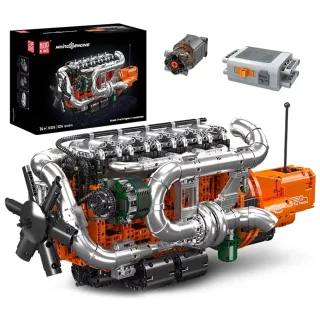 Mould King 10200 Technical Car The Motorized Heavy-Duty Truck Engine Model Building Block Assembly Kit Transmission Bric