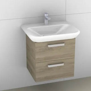Artiqua 413 Waschtischunterschrank für MyDay 125460 Sanremo Eiche quer NB, 413-WU2L-K90-7145-428 413-WU2L-K90-7145-428