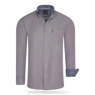 Cappuccino Italia Chemises Chemise Coupe Régulière Anthracite Gris