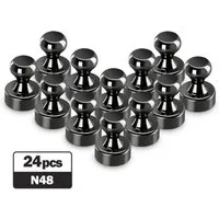 FELIXLEO Magnet Magnet Neodym Magnet Extra Stark Kegelmagnete für Magnettafel (24-St)