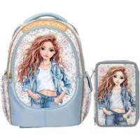 Depesche Kinderrucksack TOPModel Schul-Set FESTIVAL FUN 2er Set (1x Schulrucksack, 1x Federmäppchen, 2-tlg)