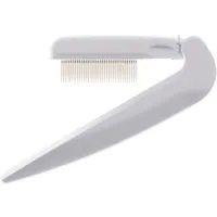 Seki EDGE Wimpernzange SS-603, Made in Japan, 117mm, Klappbarer Wimpernkamm für Wimpern und Extensions mit Schutzspitze