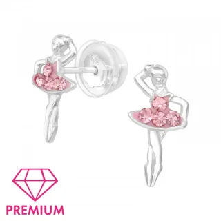 Ballerina Ohrringe aus 925 Silber