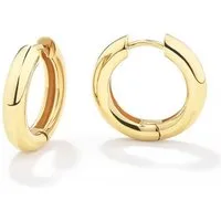 ROUGEMONT Paar Creolen Trendige Creolen Ohrringe Wassserfest und Hypoallergen Gold, Wasserfest