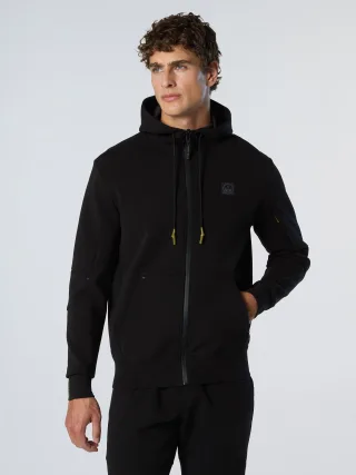 North Sails Sweatshirt Scuba-Gewebe mit durchgehendem Reißverschluss