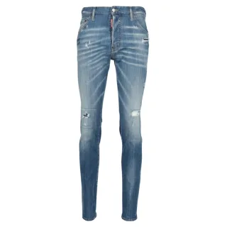 Dsquared2 Cool Guy Jeans, Verstärkte Jeans Mit Used-look, Blau