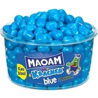 MAOAM Süßigkeit, Maoam Kracher Blue Kaubonbons mit prickelnder Brausefüllung 1200g
