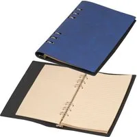Macma Notizbuch Ringbuch / DIN A5 / Notizbuch mit 200 linierten Seiten / Farbe: dunkel
