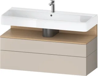Duravit Qatego Waschtischunterbau wandhängend Taupe Matt 1190x470x590 mm - QA4396030910010 QA4396030910010