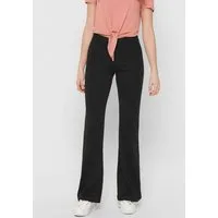 ONLY Jerseyhose ONLFEVER – Jerseyhose mit Stretch und ausgestelltem Bein skinny fit, casual, Jersey, Polyester, ohne Ausschnitt
