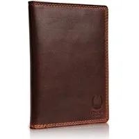 Corno d´Oro Kartenetui Reisepass Hülle Leder HANDMADE Etui mit RFID Schutz Organizer, Handmade, RFID Schutz, mit Geschenkkarton