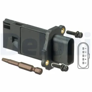 Delphi Luftmassenmesser Audi Seat Skoda VW AF10144-12B1 2,0