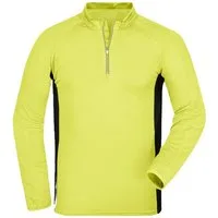 James & Nicholson Laufshirt Funktionelles Herren Langarm Laufshirt JN307 Atmungsaktiv, feuchtigkeitsregulierend und schnell trocknend