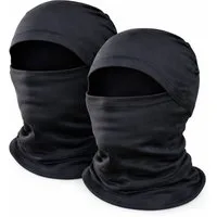 Jungengel Sturmhaube 2er Set Balaclava Motorrad Ski Maske Gesichtsmaske Sturmmaske (Packung, 2-St., 2 Sturmhauben im Set) 2er Set Sturmhaube winddicht atmungsaktiv elastisch Schwarz