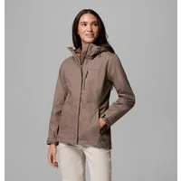 Columbia Regenjacke Pouring Adventure III Jacket mit per Gummizug verstellbarer Kapuze, wasserdicht, winddicht