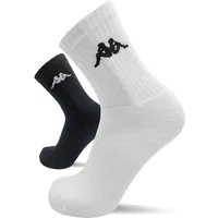 Kappa Tennissocken 6-24 Paar Sportsocken Schwarz Weiß Arbeitssocken Herren Damen (Tennis Sport Arbeit Socken, 6-Paar)