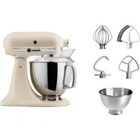 KitchenAid Küchenmaschine 5KSM175PSEFL Fresh Linen, 300 W, 4,8 l Schüssel, mit Zubehör im Wert von ca. 112,-€ UVP