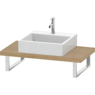 Duravit DuraStyle Konsole DS100C03030 für Aufsatzbecken, 1 Ausschnitt, Stärke 4.5 cm, Eiche natur