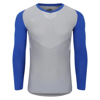 Umbro - "Pro" Base Layer Oberteil für Herren Langärmlig (Surf /Grau)