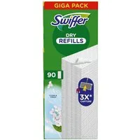 Swiffer DRY CLEAN & FRESH Reinigungstücher (90er Pack trockene Bodentücher mit Duft)